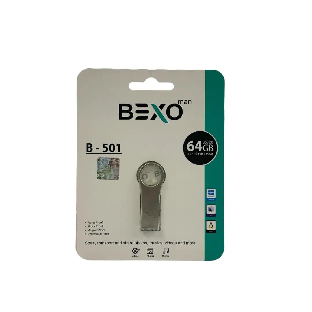 فلش مموری بکسو من مدل B-501 64G BEXO MAN باظرفیت 64 گیگابایت — تصویر ۲
