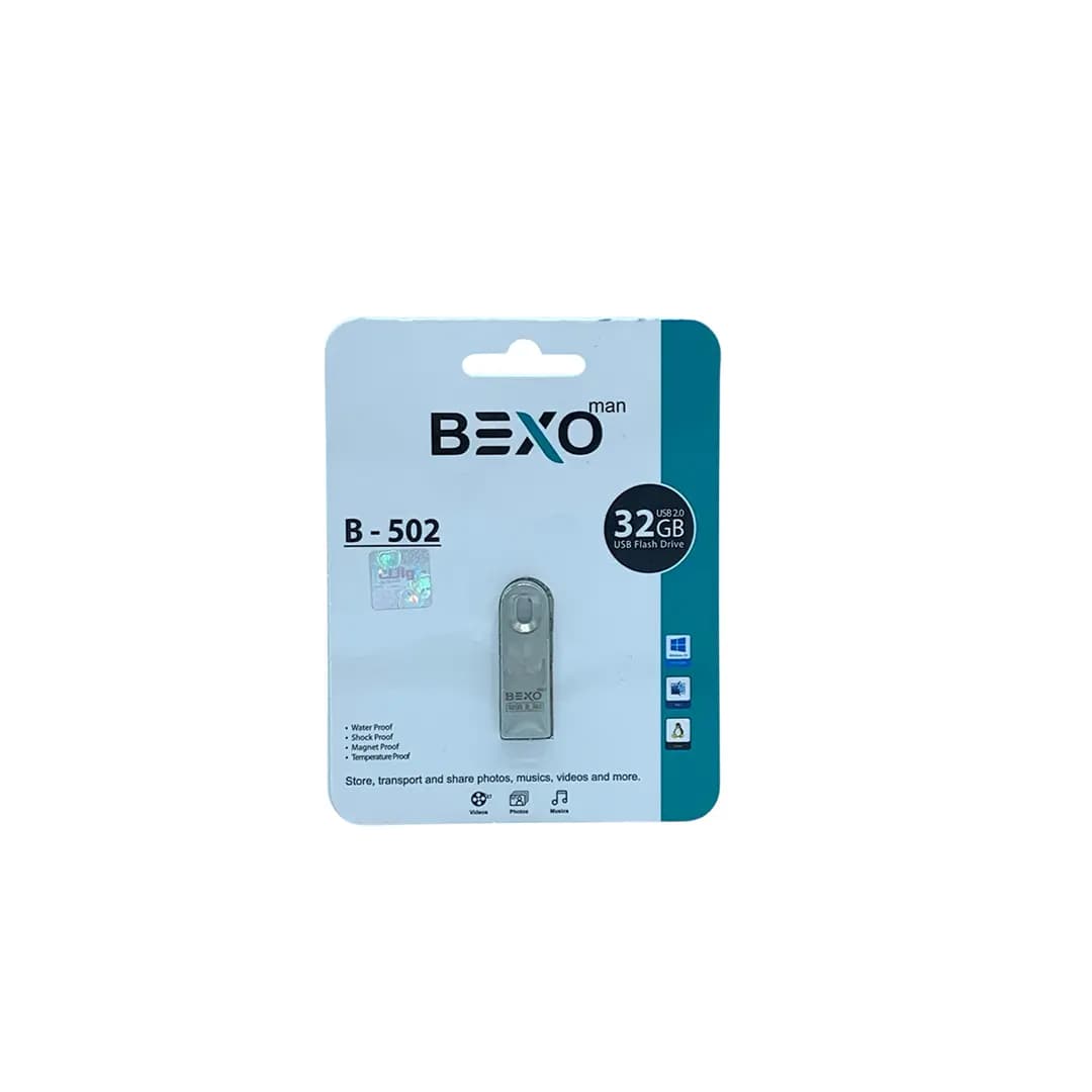 فلش مموری بکسو من مدل B-502 32G BEXO MAN باظرفیت 32 گیگابایت — تصویر ۲