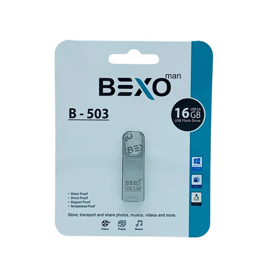 فلش مموری بکسو من مدل B-503 16G BEXO MAN باظرفیت 16 گیگابایت — تصویر ۲