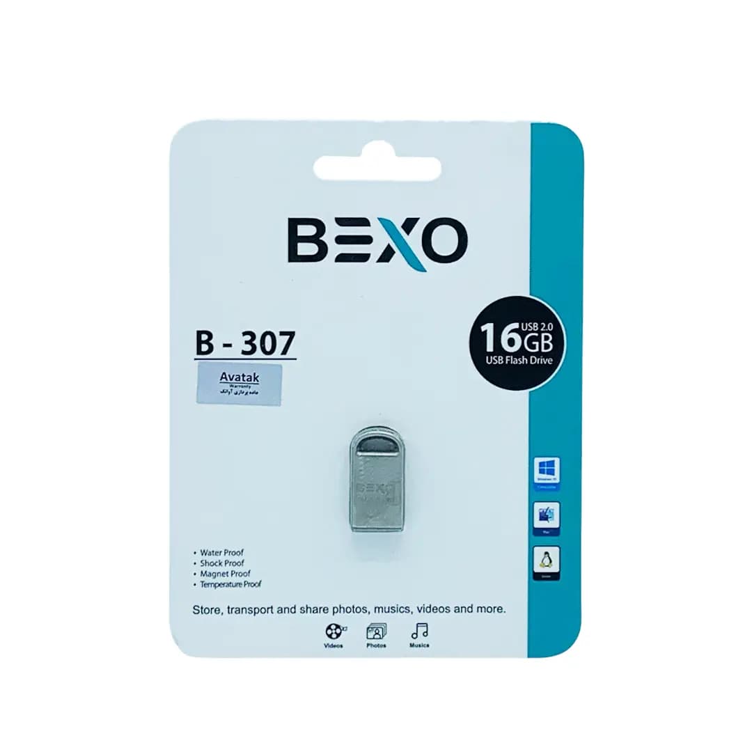 فلش مموری بکسو من مدل B-307 16G BEXO MAN با ظرفیت 16 گیگابایت — تصویر ۲