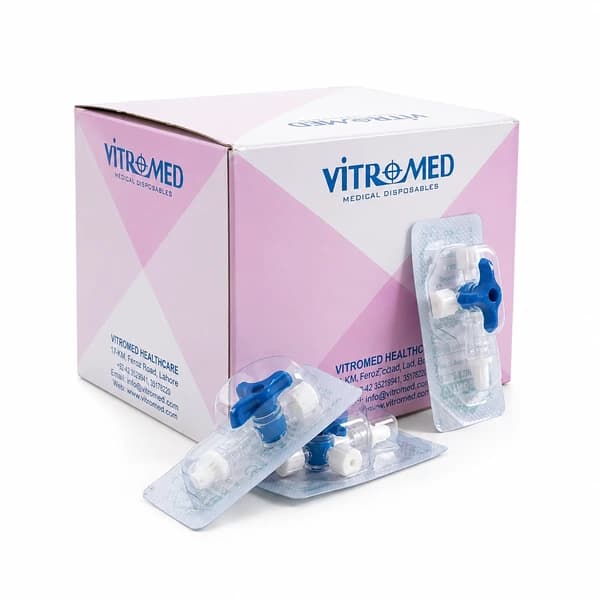 سه راهی آنژیوکت ویترومد VITROMED – بسته 50 عددی