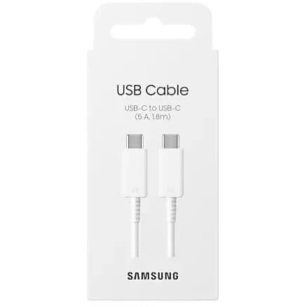 کابل USB-C به USB-C سامسونگ 1.8 متری 5 آمپر اورجینال | شارژ سریع 100 وات — تصویر ۲