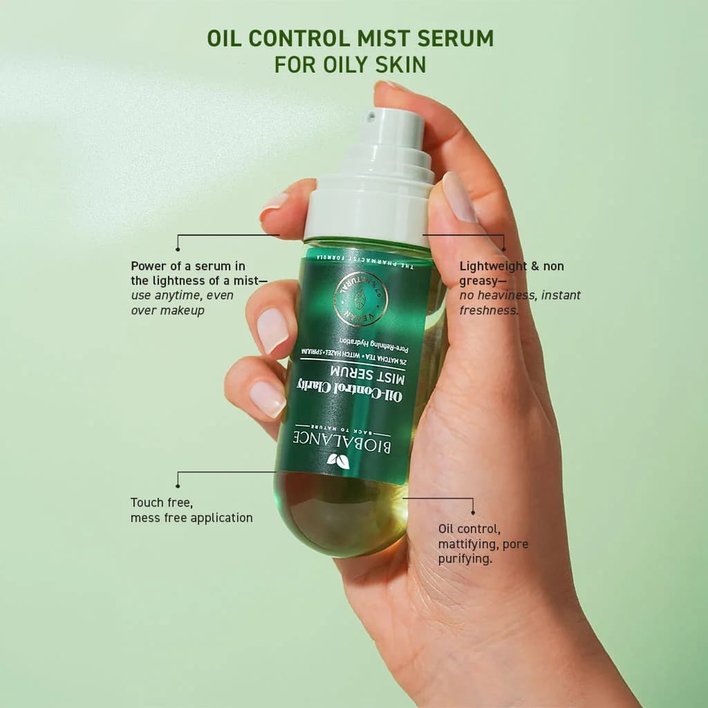 میست سرم کنترل چربی بیوبالانس Oil-Control Clarity حجم ۸۰ میل — تصویر ۲