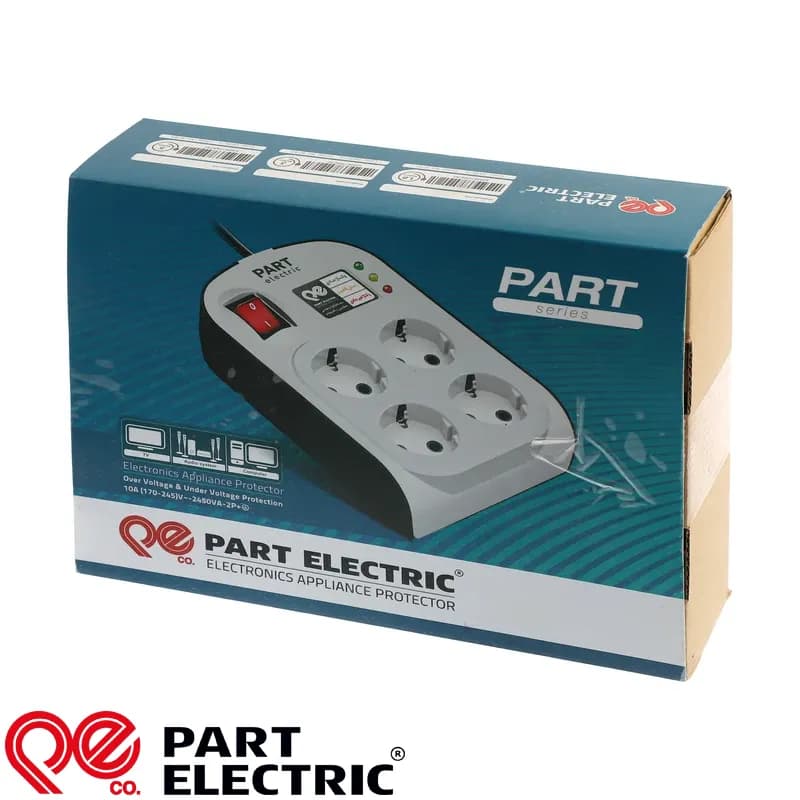 محافظ ولتاژ ۴ خانه صوتی‌، تصویری و کامپیوتر پارت با متراژ 3 کد 8792 — تصویر ۲