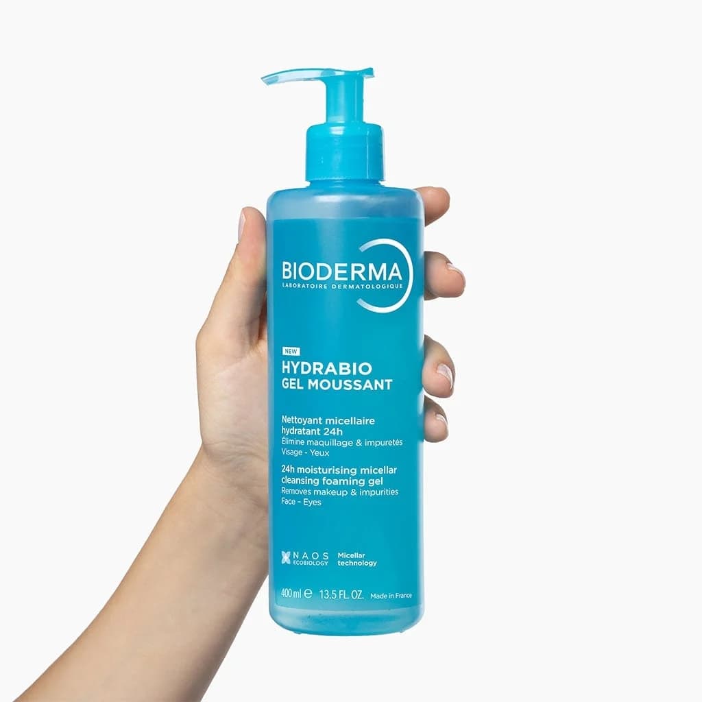 ژل شستشوی بایودرما هیدرابیو ۴۰۰ میل؛ شوینده میسلار آبرسان 24H — تصویر ۲