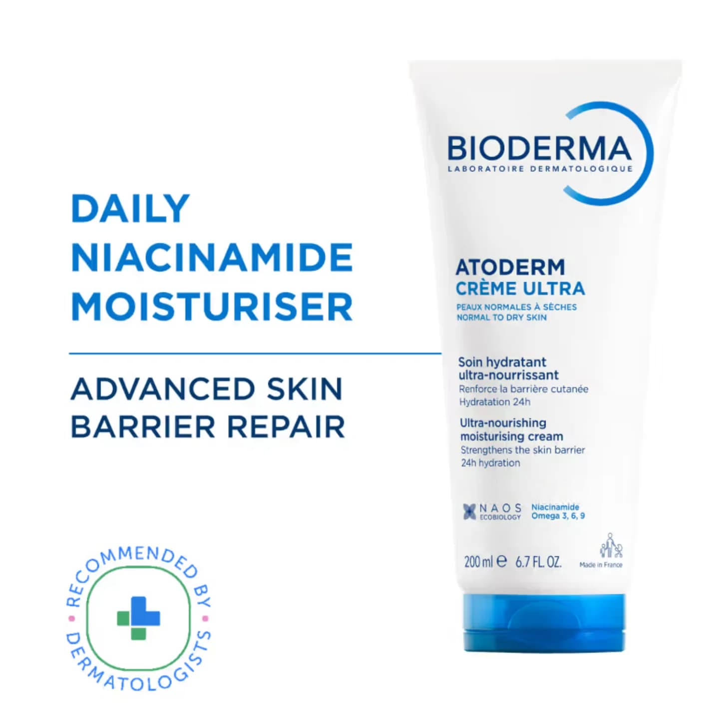 کرم مرطوبکننده اتودرم اولترا بایودرما مدل Atoderm Crème Ultra، حجم ۲۰۰ میلیلیتر — تصویر ۲