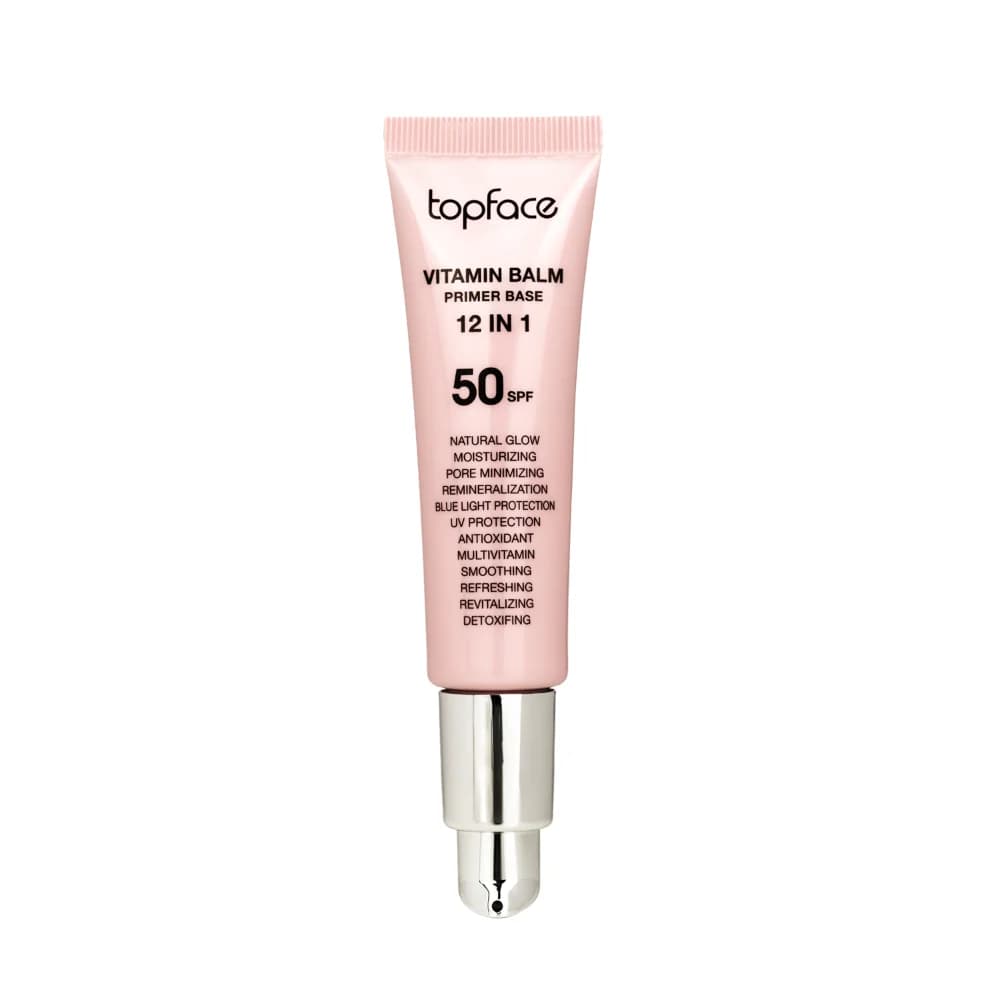 ‏پرایمر ویتامین بالم تاپ فیس ۱۲ کاره ⁦SPF 50⁩ حجم ۳۰ میل | ⁦Topface Vitamin Balm Primer Base 12 in 1⁩