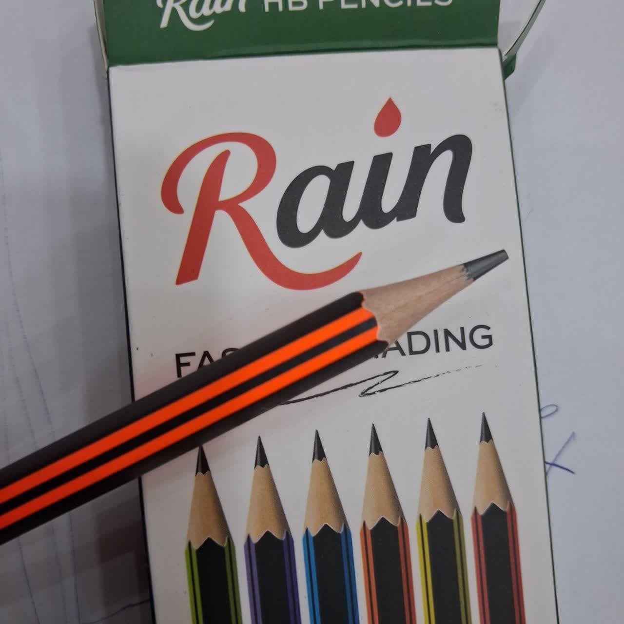 مداد مشکی پاکن دار رین