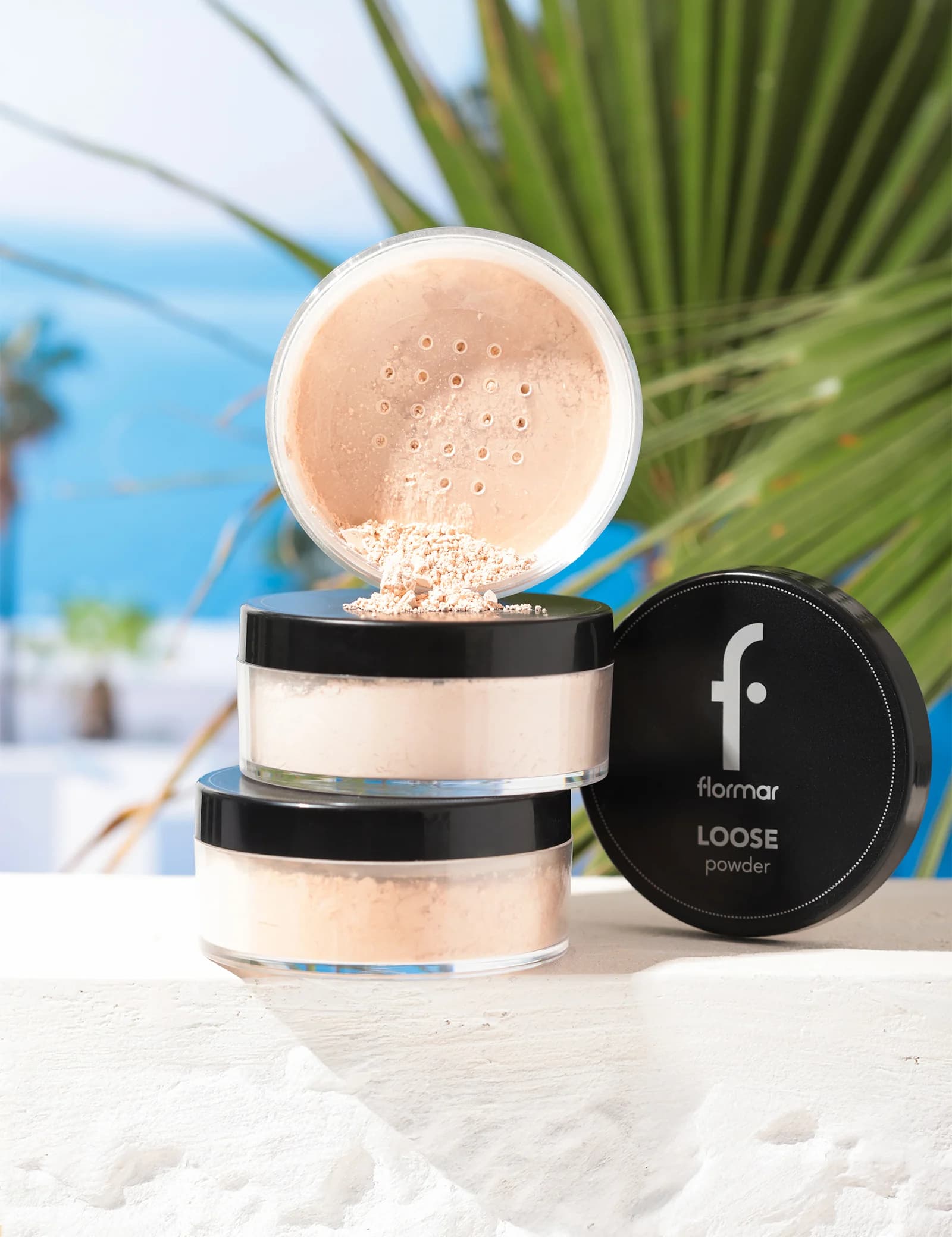 پودر فیکس فلورمار مدل Loose Powder شماره 001 Pale Sand حجم 15 گرم — تصویر ۳