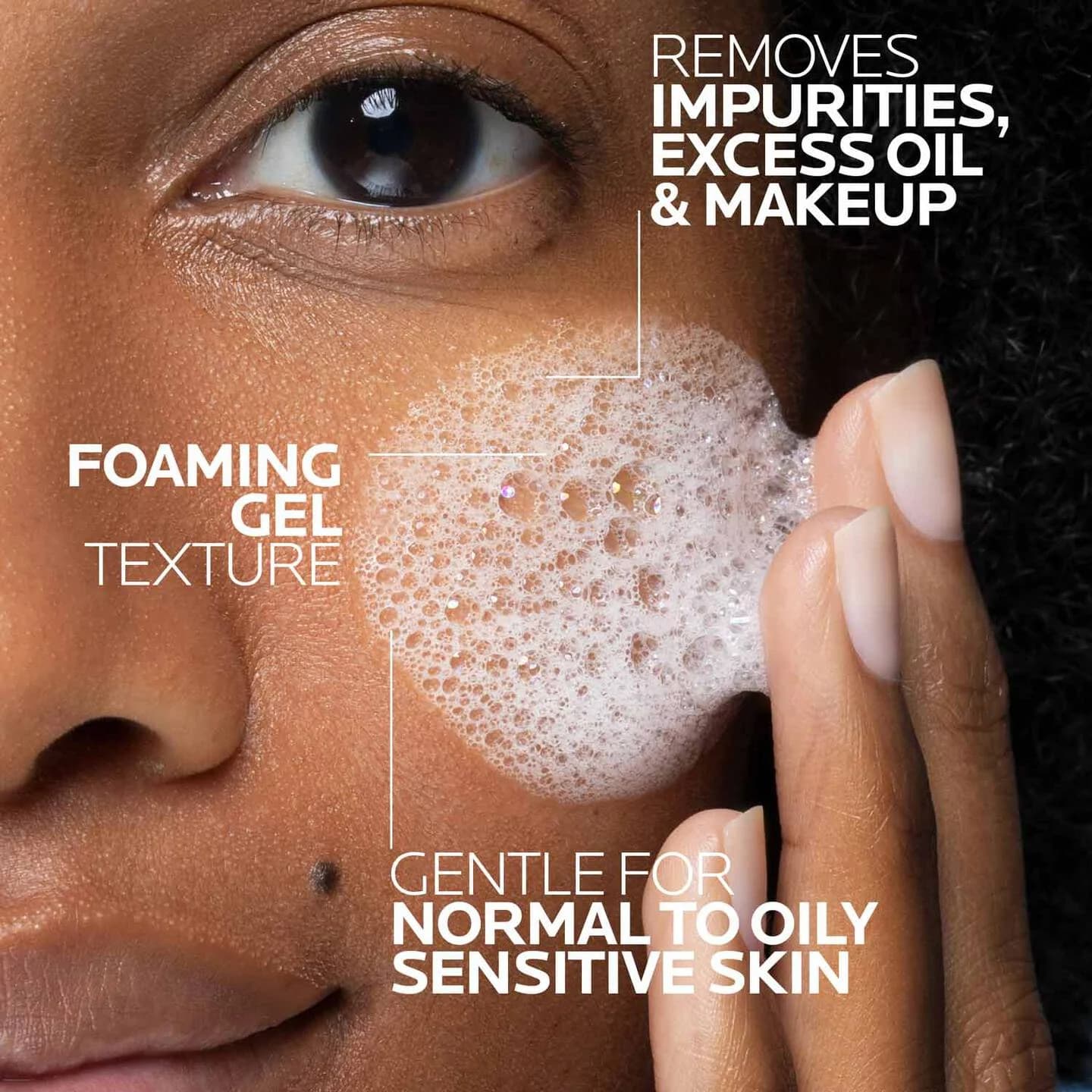 ژل شستشوی تولریان لاروش پوزای La Roche-Posay Toleriane Purifying Foaming Face Wash حجم ۴۰۰ میل — تصویر ۳