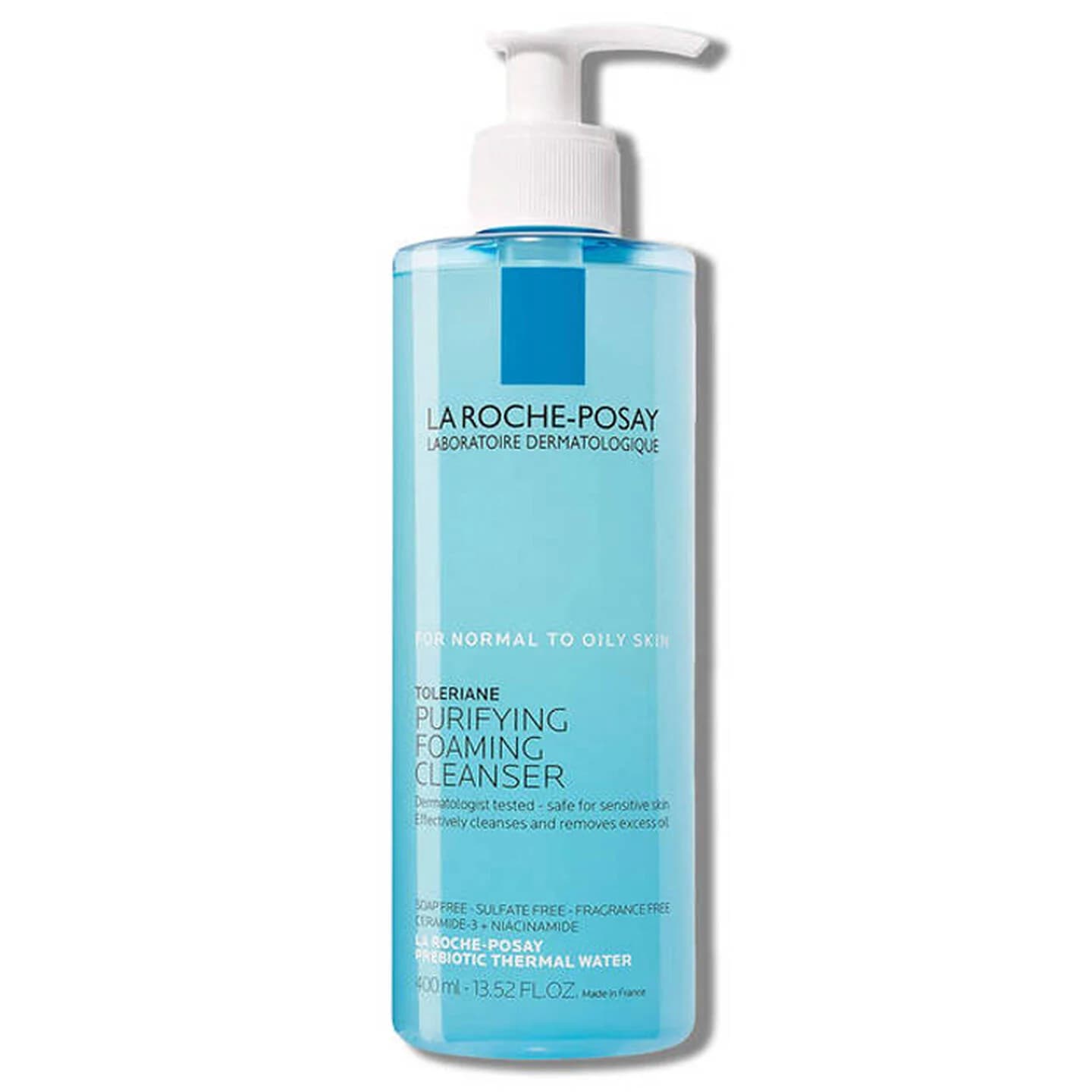 ژل شستشوی تولریان لاروش پوزای La Roche-Posay Toleriane Purifying Foaming Face Wash حجم ۴۰۰ میل