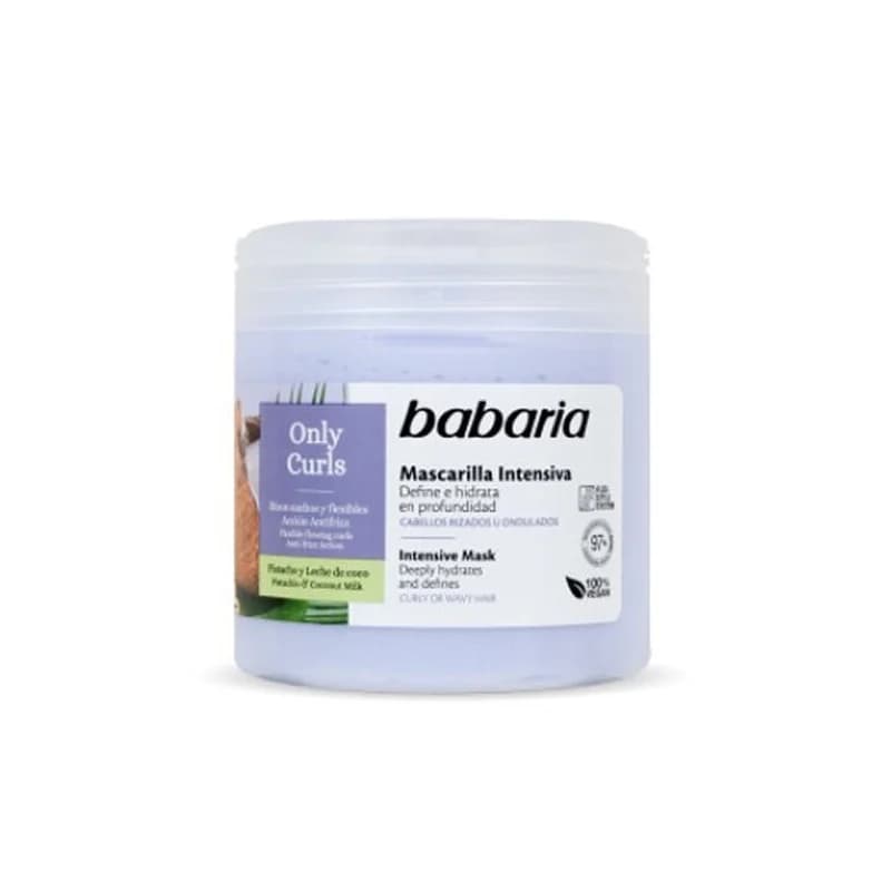 ماسک موی فر باباریا مدل Only Curls حاوی پسته و شیر نارگیل حجم 400 میلی لیتر