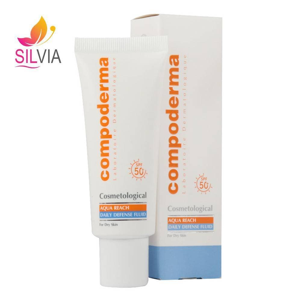 کرم ضد آفتاب هیدراته پوست خشک آکواریچ SPF50 کامپودرما 40 میل