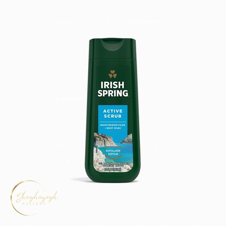 شامپو بدن اسکراب آبرسان و لایهبردار آیرش اسپرینگ Irish Spring Active Scrub حجم ۵۹۱ میل