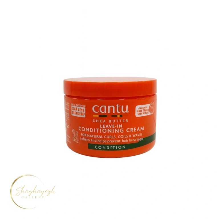 کرم نرمکننده و تغذیهکننده مو بدون نیاز به آبکشی کنتو Cantu Leave-In Conditioning Cream حجم ۳۴۰ گرم