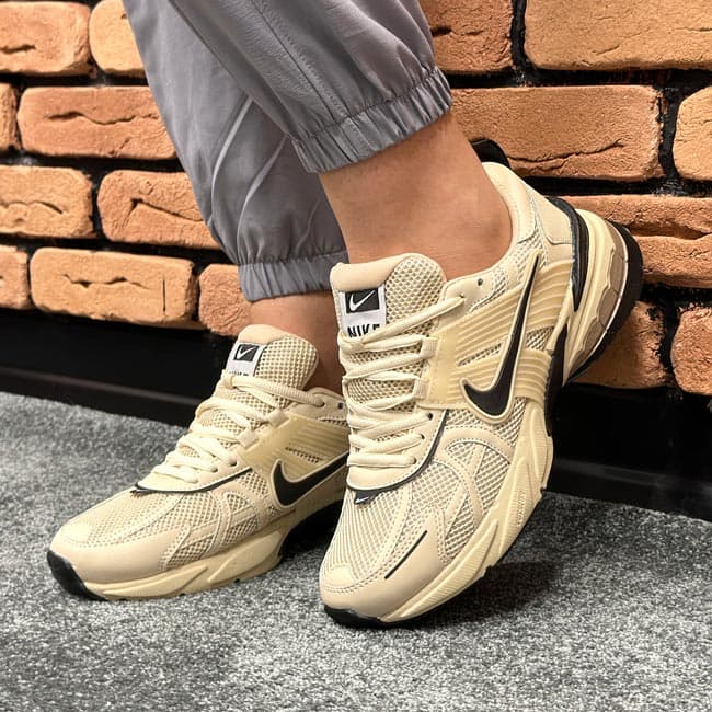 کتونی مردانه مدل نایک p600 رنگ کرم کد 2250 — تصویر ۲