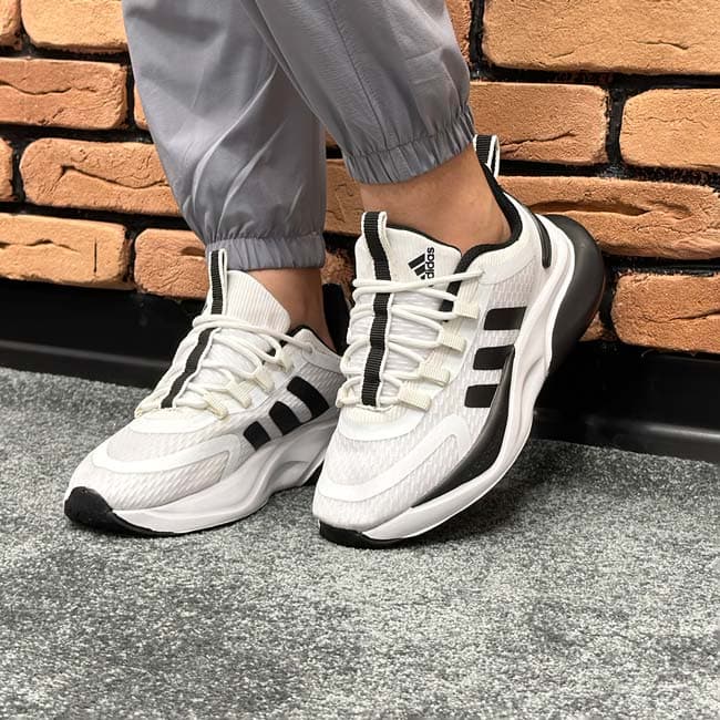 کتونی اسپرت مردانه رنگ سفید مدل adidas آدیداس کد 8791 — تصویر ۴