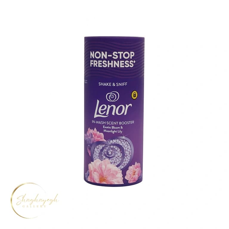 دانه خوشبوکننده لباس رایحه گل‌های اگزوتیک و سوسن شب لنور 155 گرم Lenor Exotic Bloom & Moonlight Lily