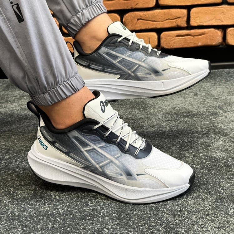 کتونی مردانه مدل اسیکس ASICS رنگ سفید مشکی کد 5760 — تصویر ۴