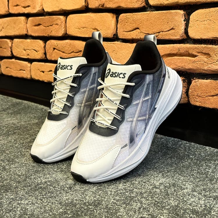 کتونی مردانه مدل اسیکس ASICS رنگ سفید مشکی کد 5760 — تصویر ۲