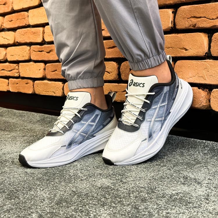 کتونی مردانه مدل اسیکس ASICS رنگ سفید مشکی کد 5760 — تصویر ۳