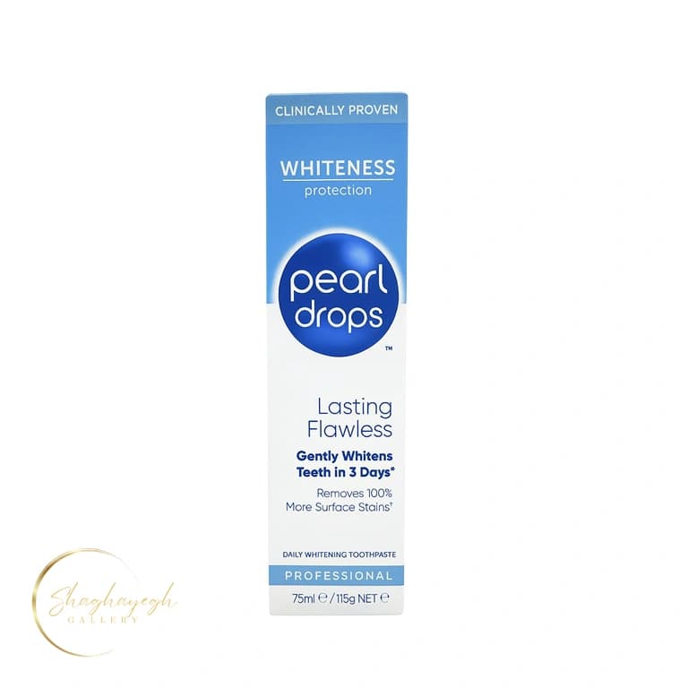 خمیر دندان سفیدکننده و محافظ مینای دندان پرل دراپس 75 میل Pearl Drops Lasting Flawless Whitening Toothpaste