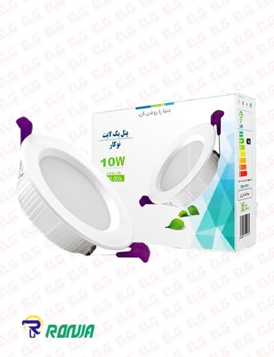 پنل بک لایت توکار گرد 10 وات رونیا مدل RP10