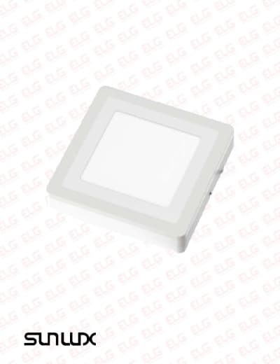 پنل SMD دو رنگ سه حالته روکار مربعی 3+6 وات سان لوکس مدل SP(6+3)S