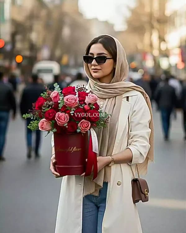 باکس گل رز لیانا | باکس گل رز بسیار عاشقانه | ویگل — تصویر ۲