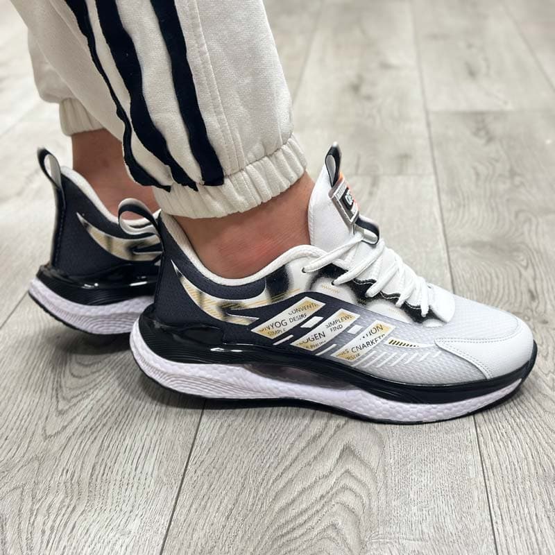 کتونی اسپرت مردانه مدل ADIDAS آدیداس رنگ مشکی سفید کد 57908 — تصویر ۴
