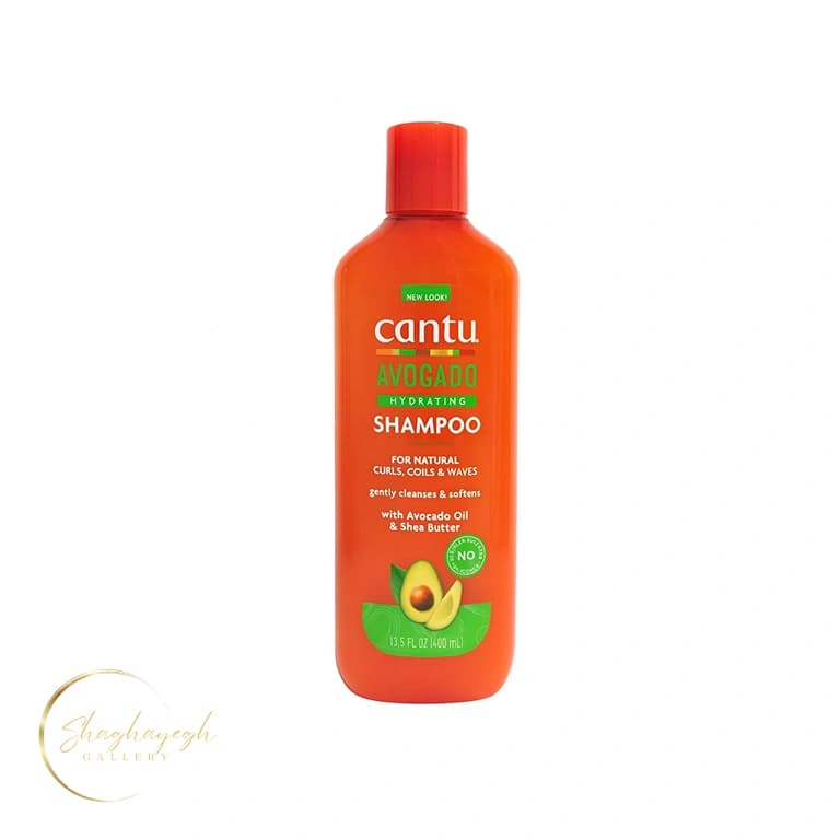 شامپو آبرسان حاوی روغن آووکادو و شی باتر کانتو ۴۰۰ میل Cantu Avocado Hydrating Shampoo