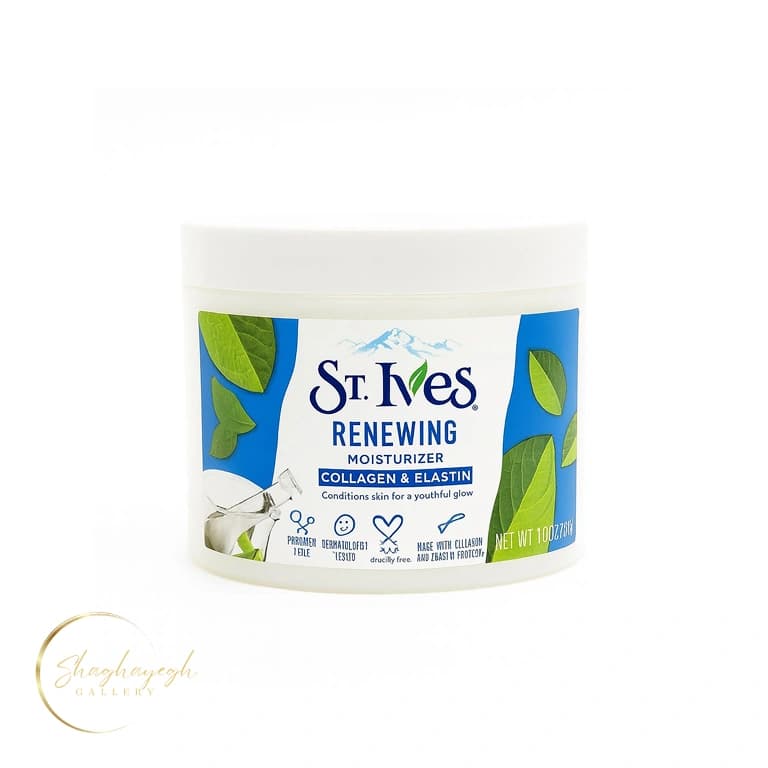 کرم آبرسان و بازسازی‌کننده پوست استیوز St. Ives Renewing Collagen &amp Elastin Moisturizer