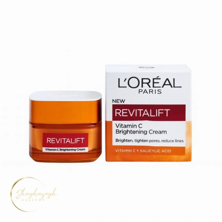کرم روشن‌کننده ویتامین C Revitalift لورآل مناسب انواع پوست حجم ۵۰ میل — تصویر ۲
