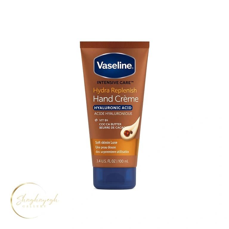 کرم دست آبرسان و نرم‌کننده وازلین مناسب پوست خشک حجم ۱۰۰ میل | Vaseline Hydra Replenish Hand Cream 100ml