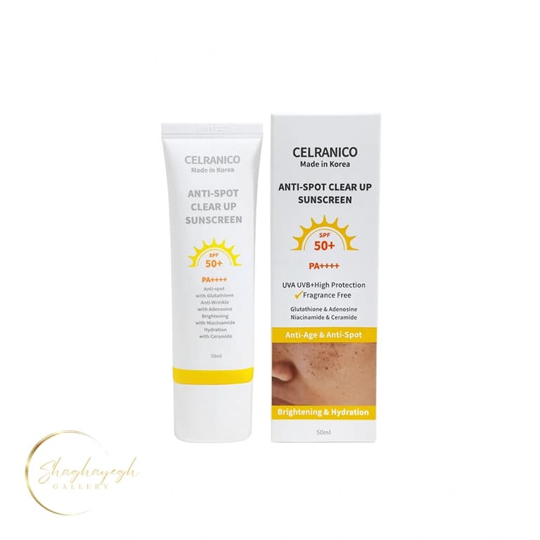 ضدآفتاب ضدلک و روشن‌کننده مناسب انواع پوست سلرانیکو SPF50+ PA++++ حجم ۵۰ میل