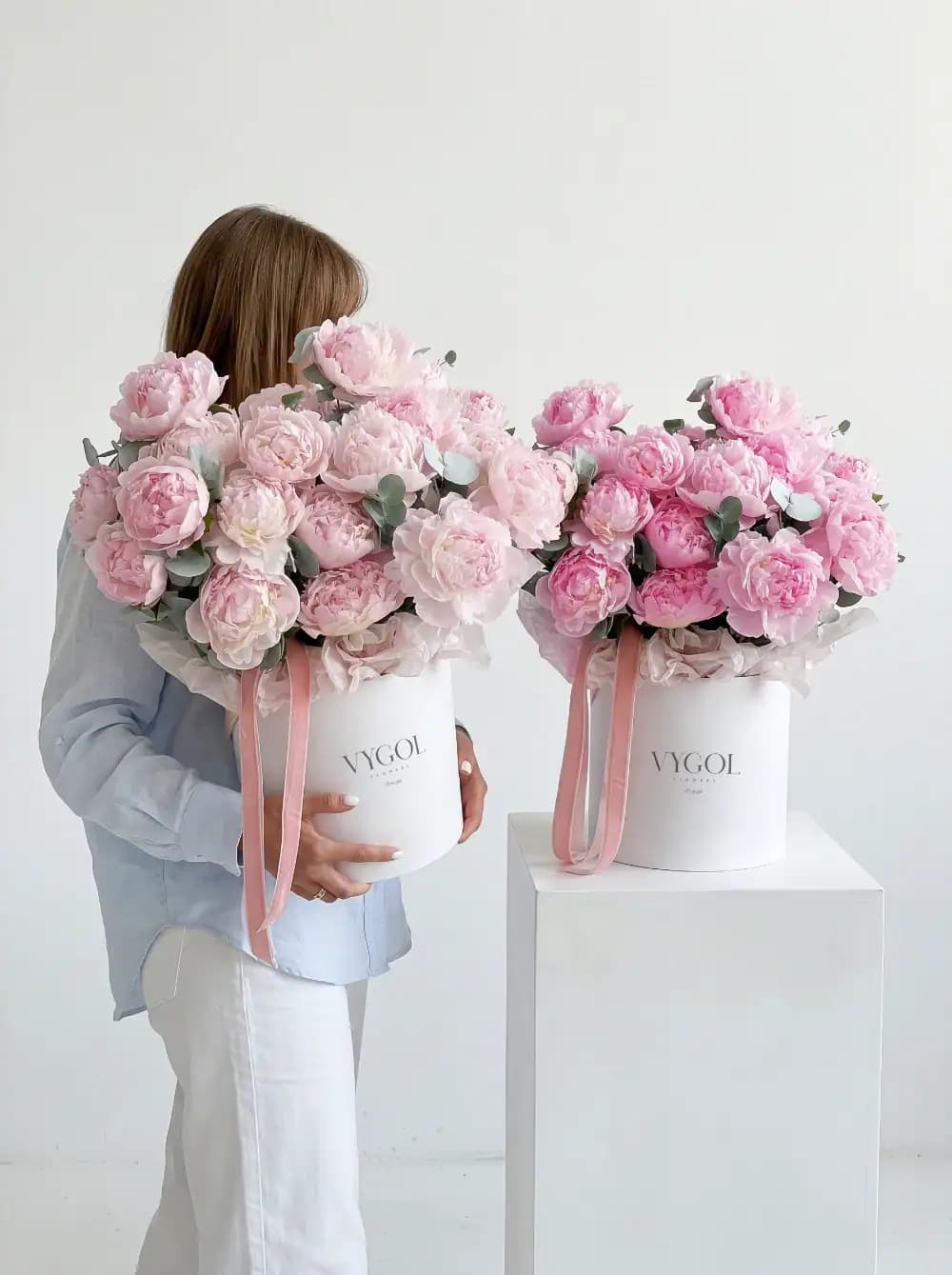 باکس گل پیونی sweet peony کد 9027 – بلورا