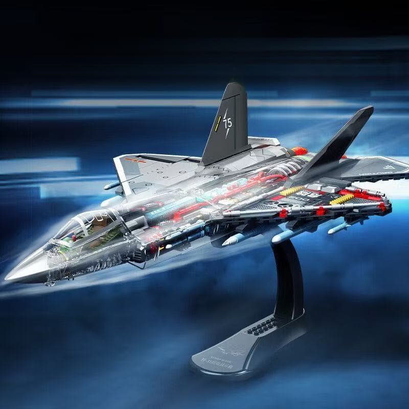 لگو هواپیما جت جنگنده F35 برند SEMBO کد 202274 — تصویر ۳