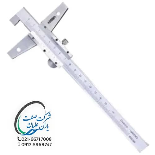 کولیس عمق‌سنج قلاب‌دار ورنیه ۱۵ سانت مدل ۱۲۴۸-۱۵۰ اینسایز(INSIZE)
