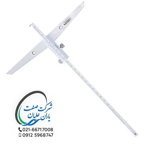 کولیس عمق‌سنج قلاب‌دار ورنیه ۲۰ سانت مدل ۱۲۴۳-۲۰۰۱ اینسایز(INSIZE)