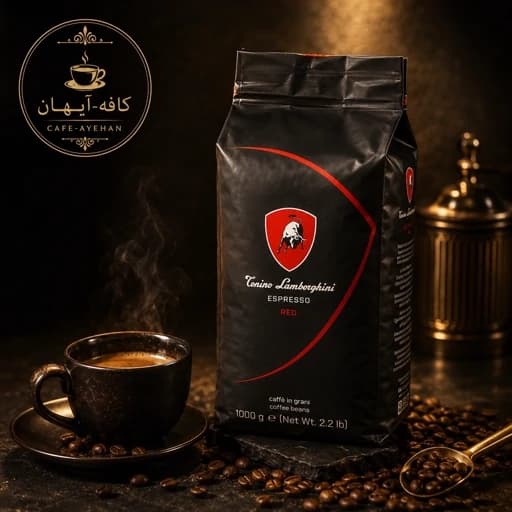 قهوه اسپرسو ایتالیایی لامبورگینی رد قرمز