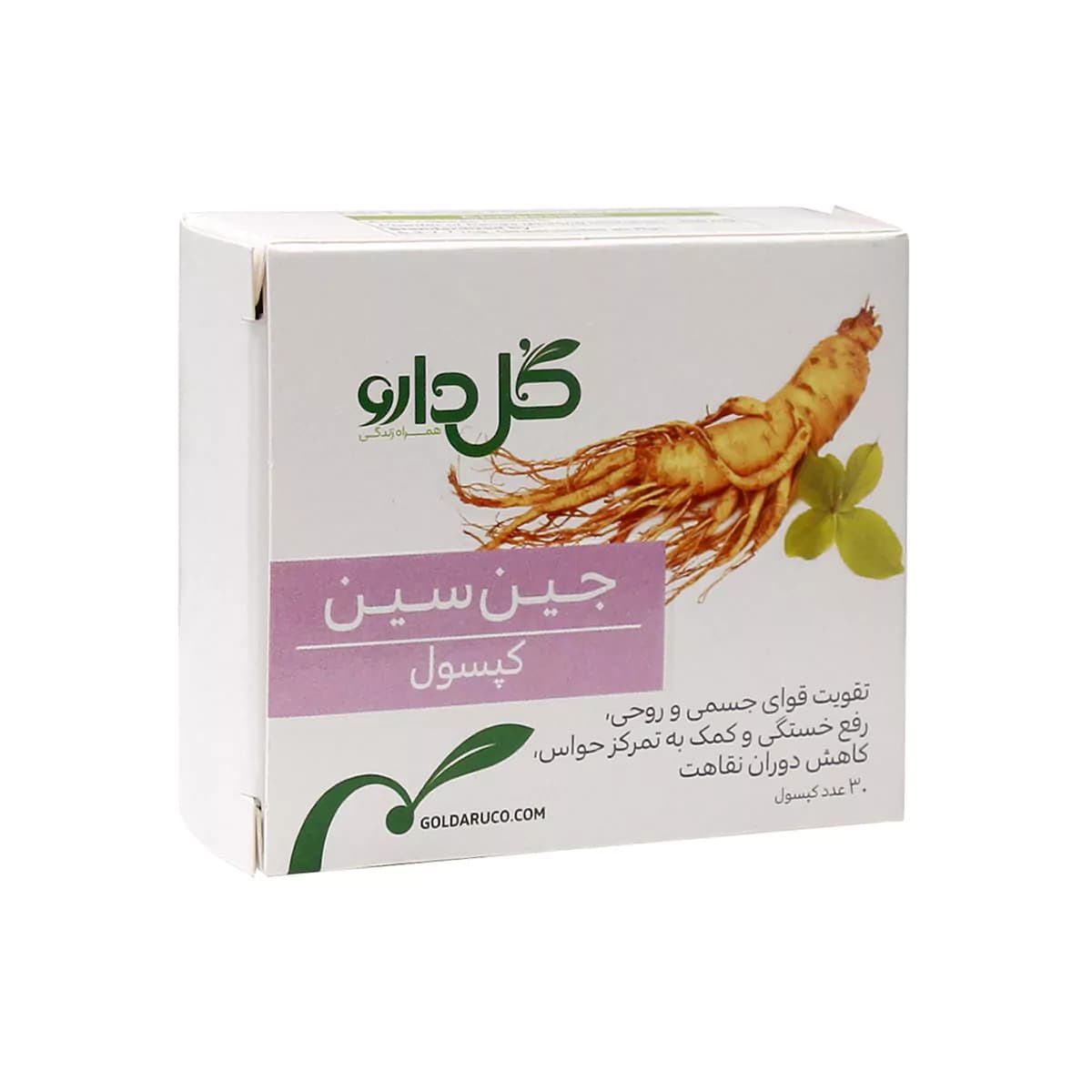 کپسول جین سین تعداد ۳۰ عدد گل دارو
