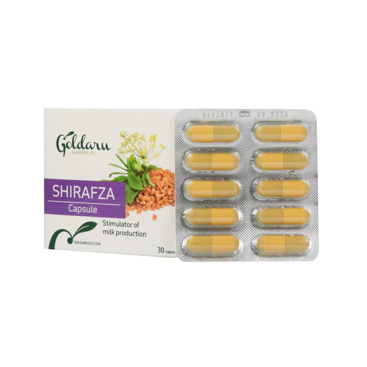 کپسول شیرافزا تعداد ۳۰ عدد گل دارو — تصویر ۲