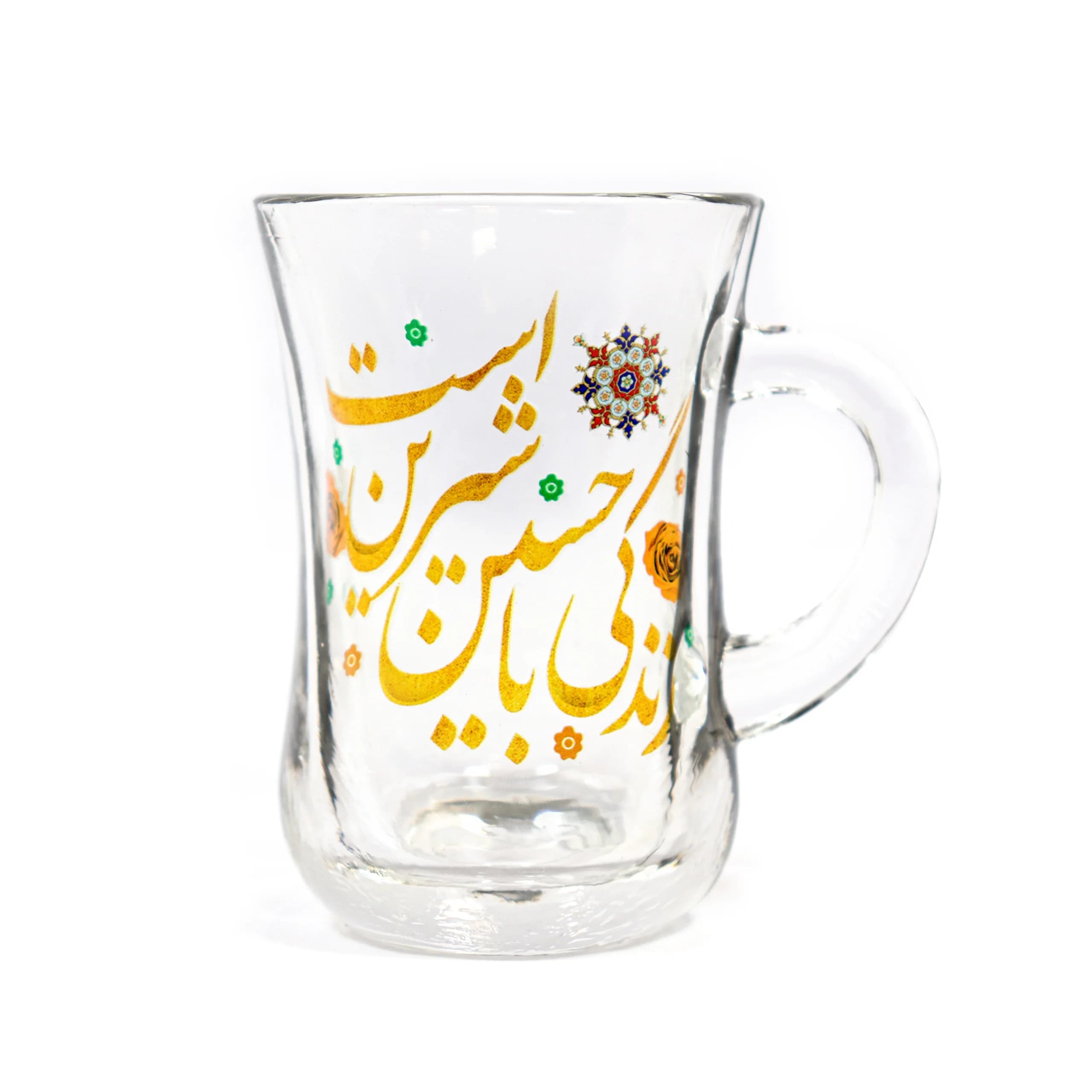 استکان کمر باریک دسته دار زندگی با حسین شیرین است کد 1869