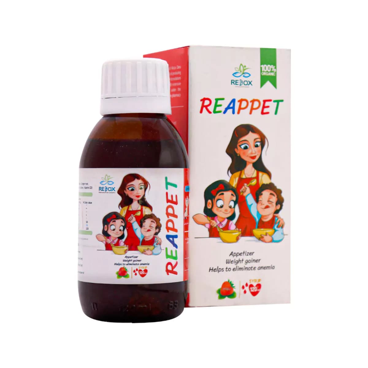 شربت ریاپت حجم ۱۲۰ میلی لیتر ردوکس