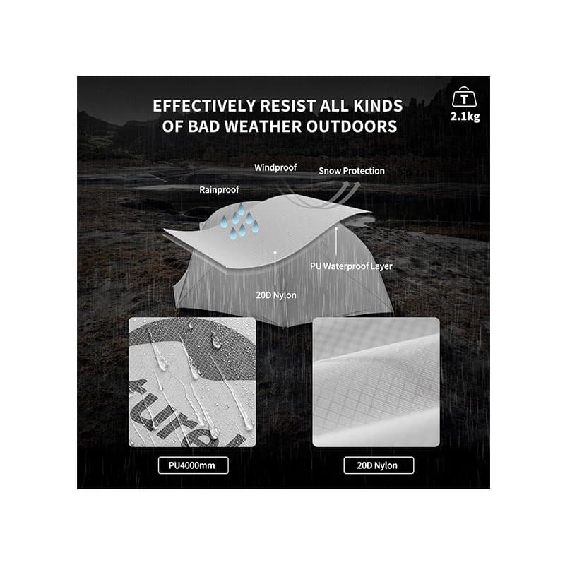 چادر دو نفره نیچرهایک مدل Naturehike Star river NH17T012-T — تصویر ۶