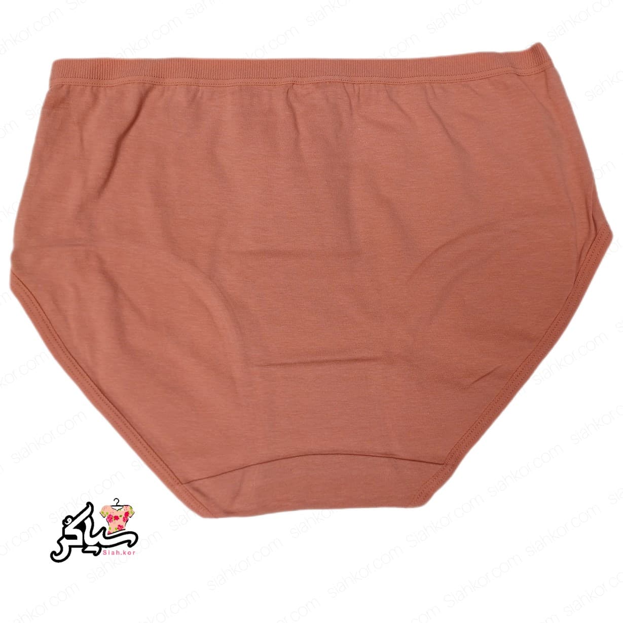 شورت نخی سایز XL ساده گلبرگ نارنجی — تصویر ۳