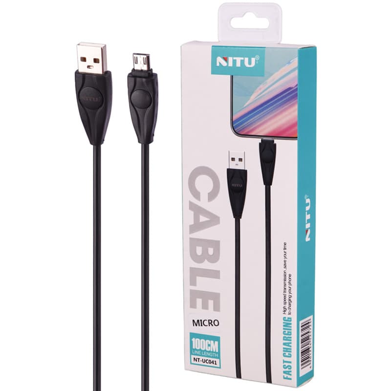 کابل USB به micro-usb نیتو NITU UC41 طول 1متر 2.4 آمپر — تصویر ۲
