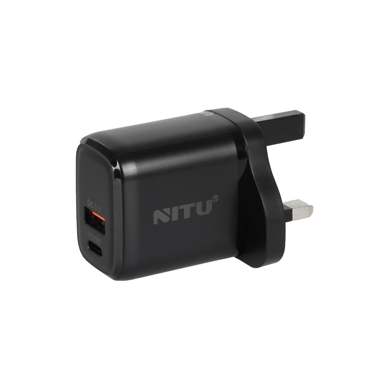 شارژر دیواری فست و PD دو پورت Nitu مدل NTC145 20W همراه با کابل Type-C To Type-C — تصویر ۴