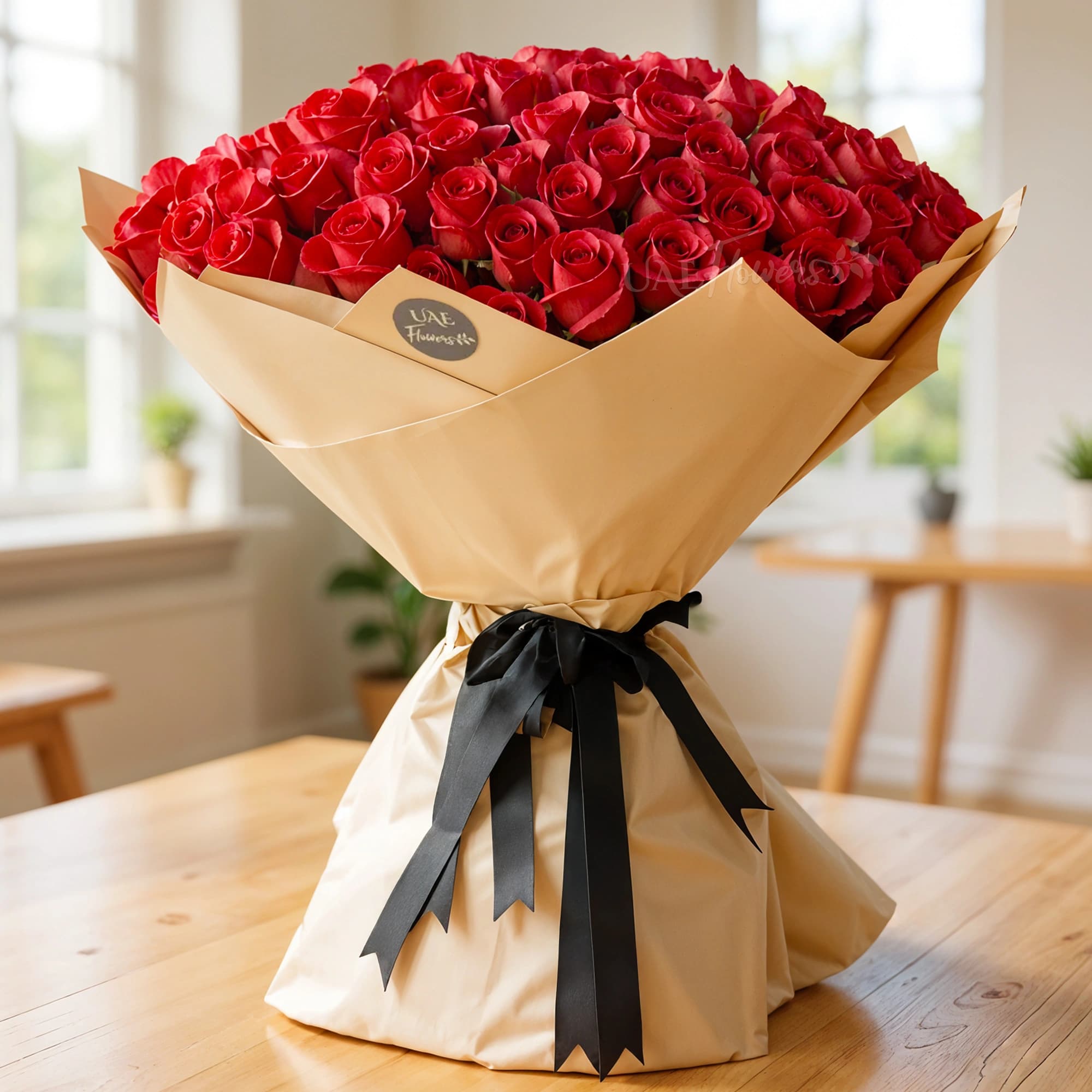 Classic 100 Red Roses Bouquet