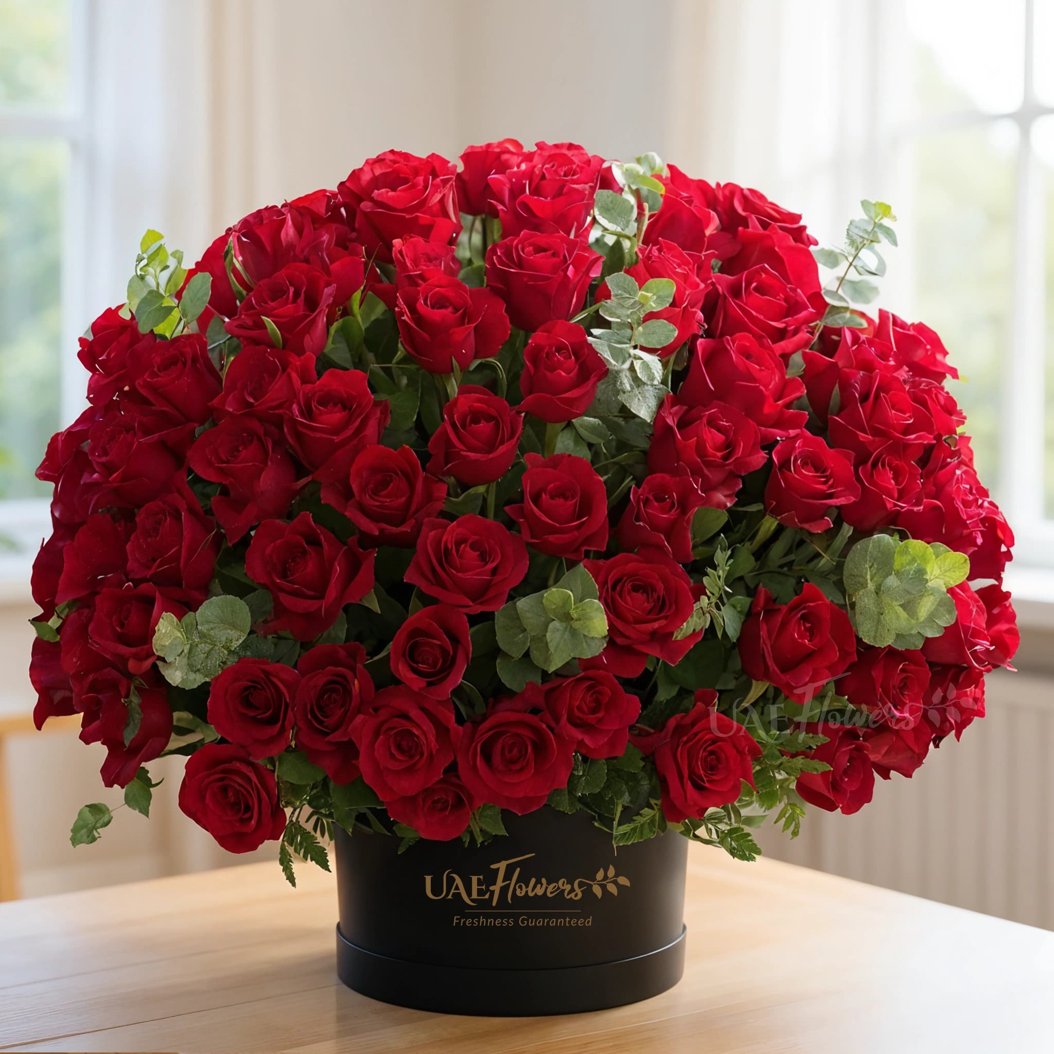Black Box of 200 Red Roses